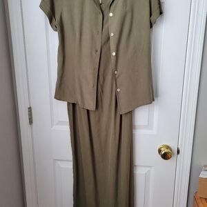 Silk sleeveless dress w jacket